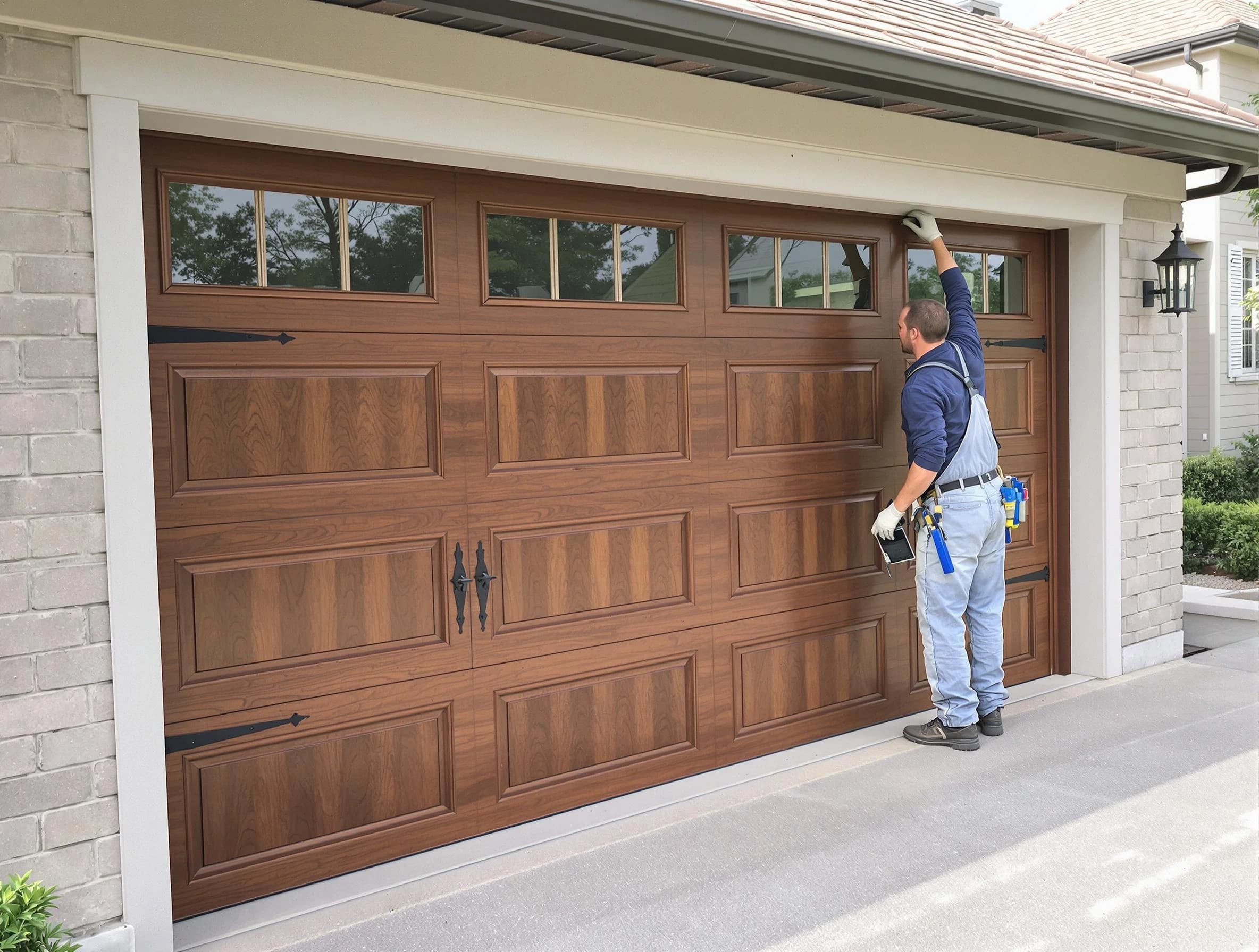Custom garage door showcase by Newburyport Garage Door Repair in Newburyport