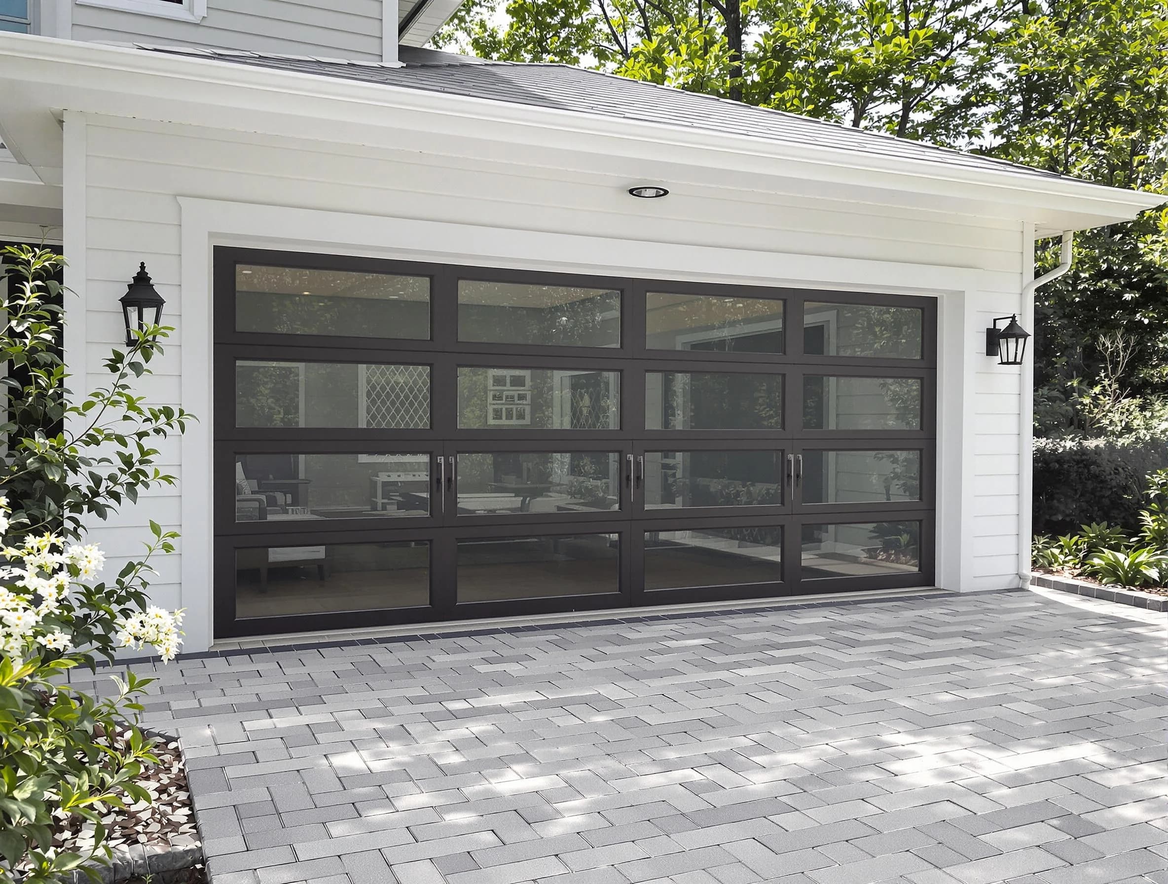 Newburyport Garage Door Repair design specialist presenting custom garage door options to Newburyport homeowner