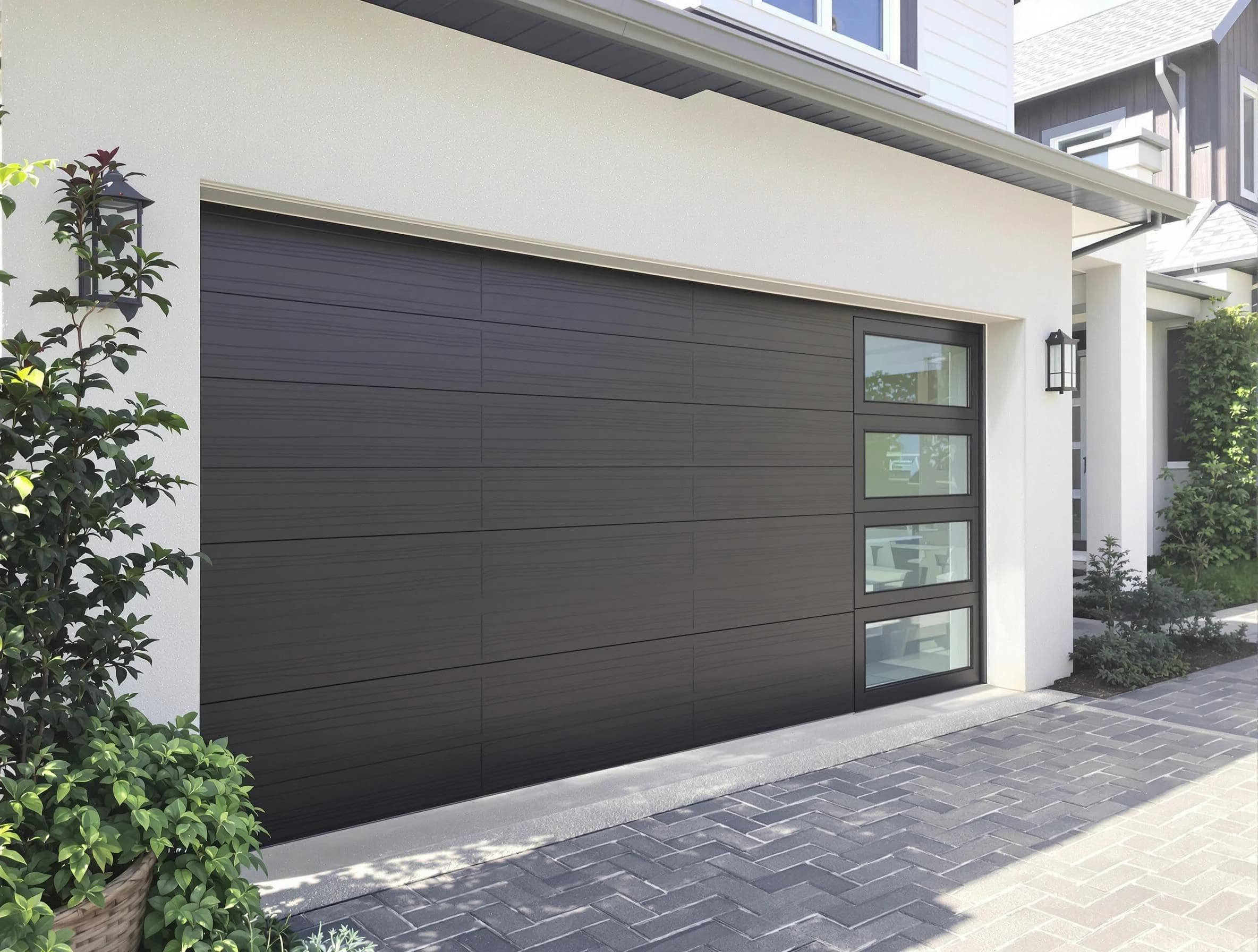 Custom garage door installation by Newburyport Garage Door Repair in Newburyport