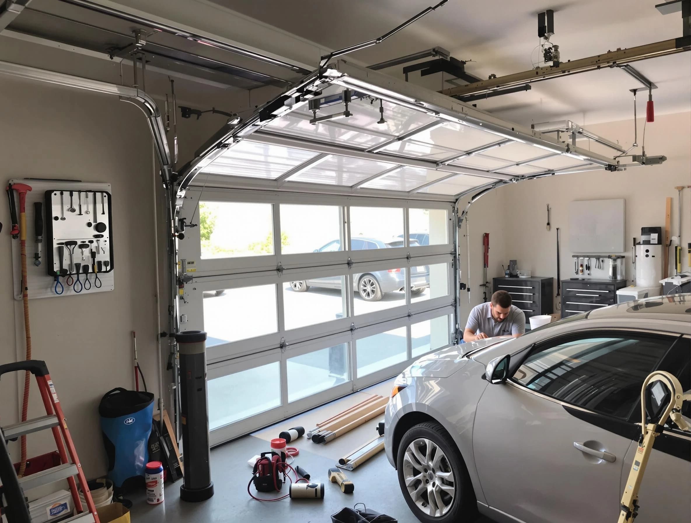Garage door noise reduction service by Newburyport Garage Door Repair in Newburyport
