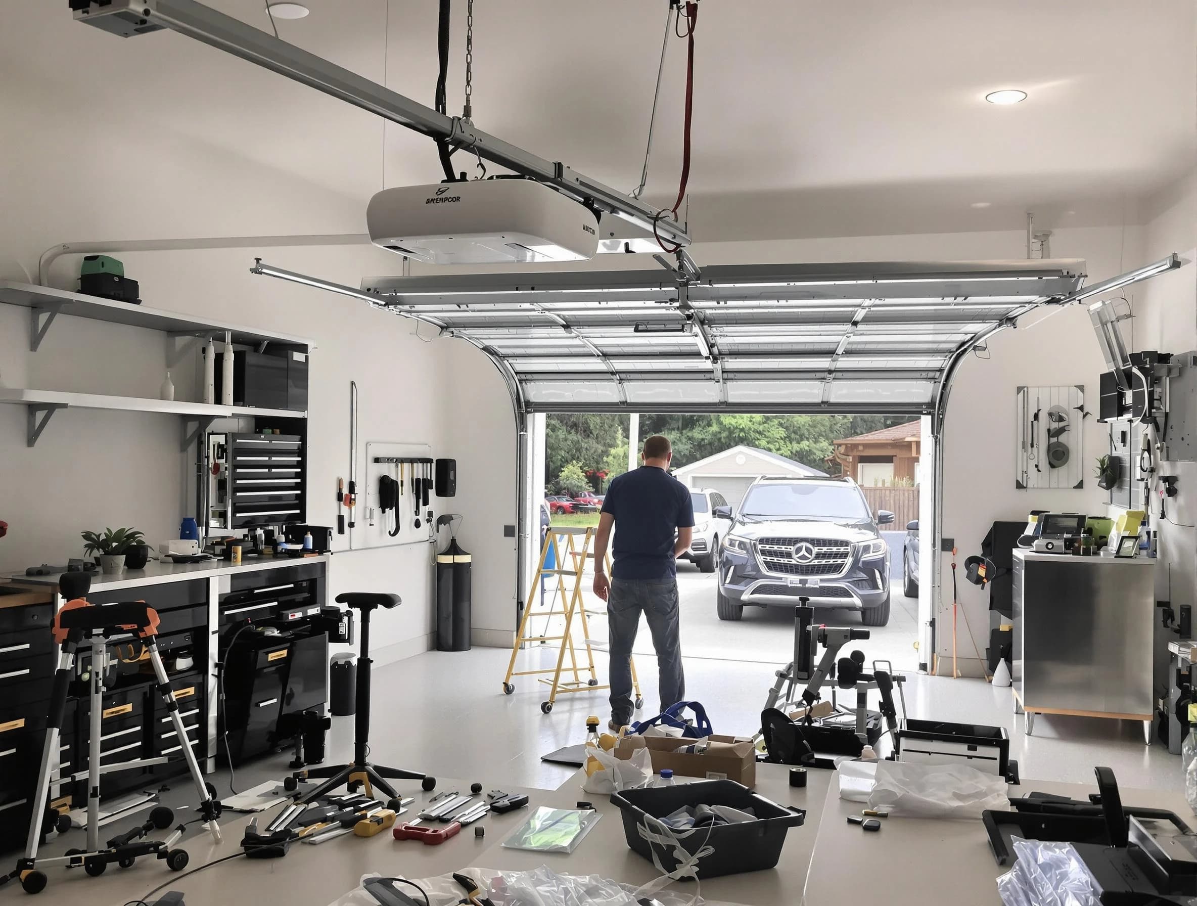 Garage door opener installation by Newburyport Garage Door Repair in Newburyport