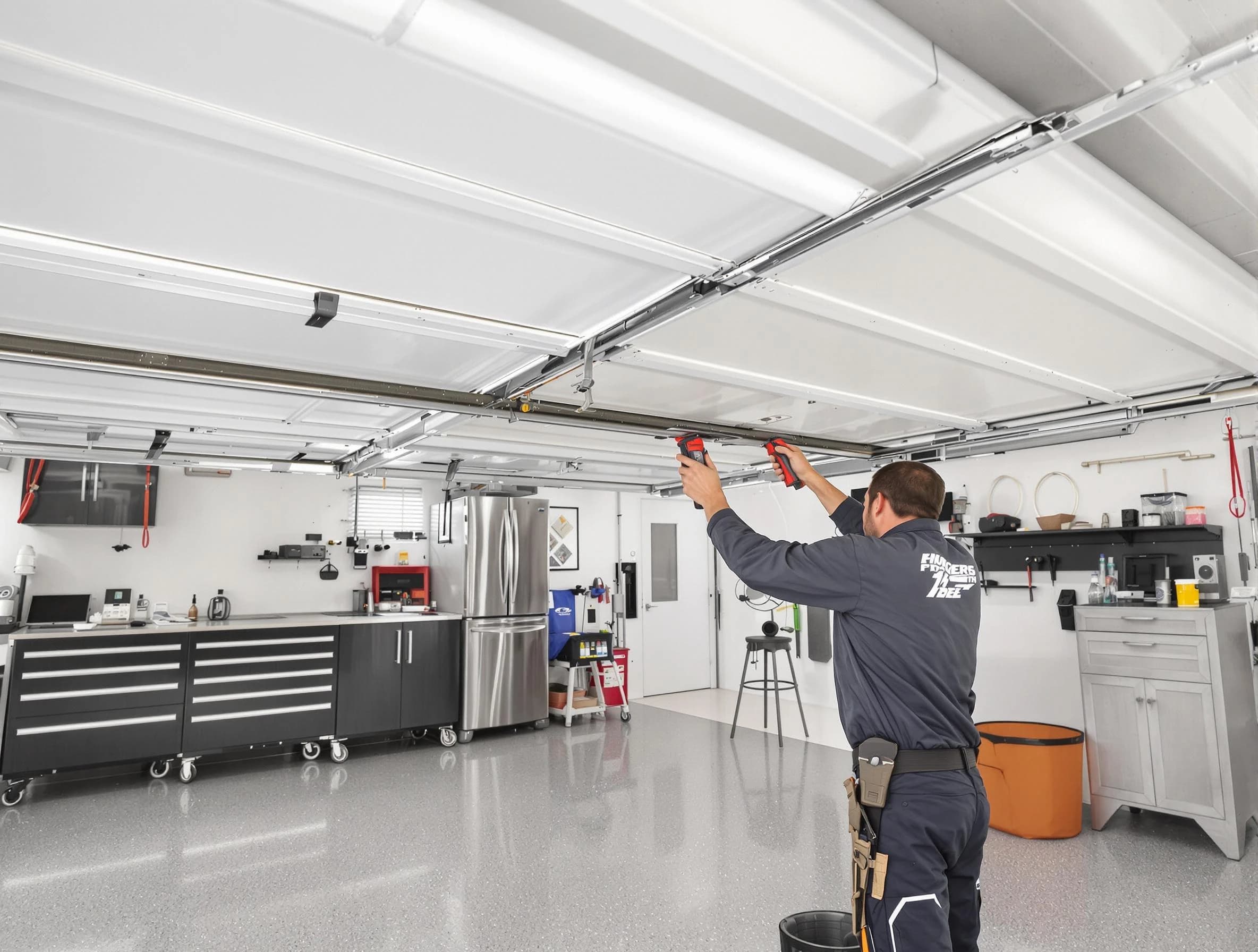 Overhead garage door repair service by Newburyport Garage Door Repair in Newburyport