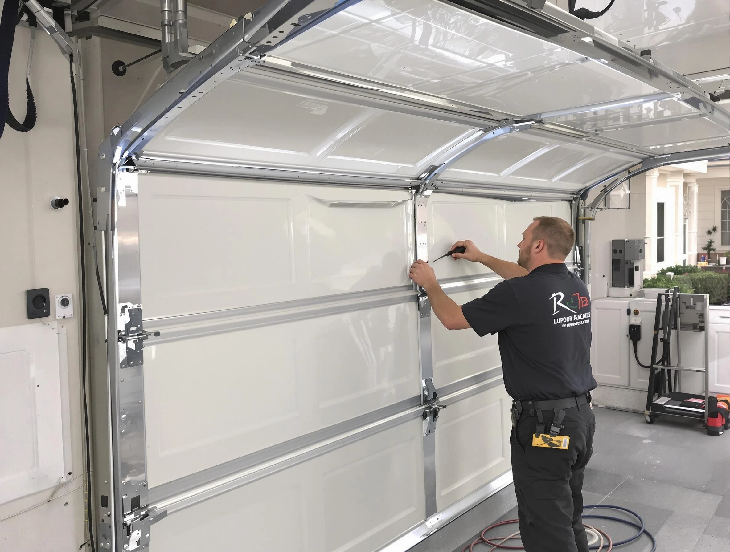 Newburyport Garage Door Repair professional performing panel repair in Newburyport