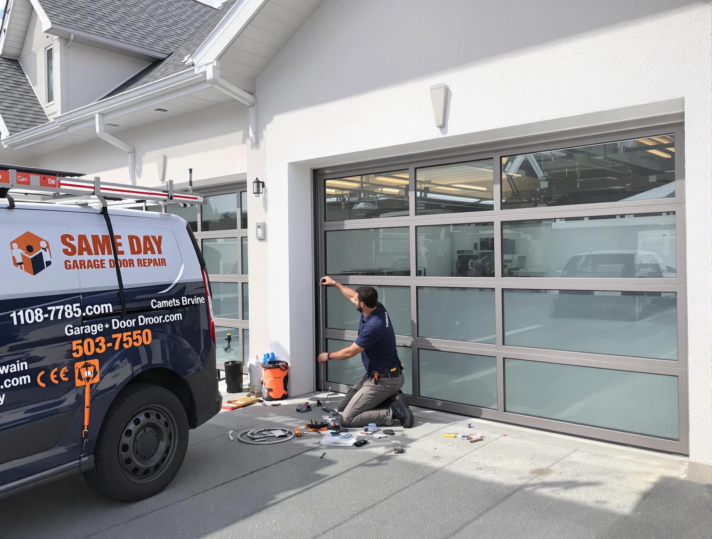 Same-day garage door repair service by Newburyport Garage Door Repair in Newburyport