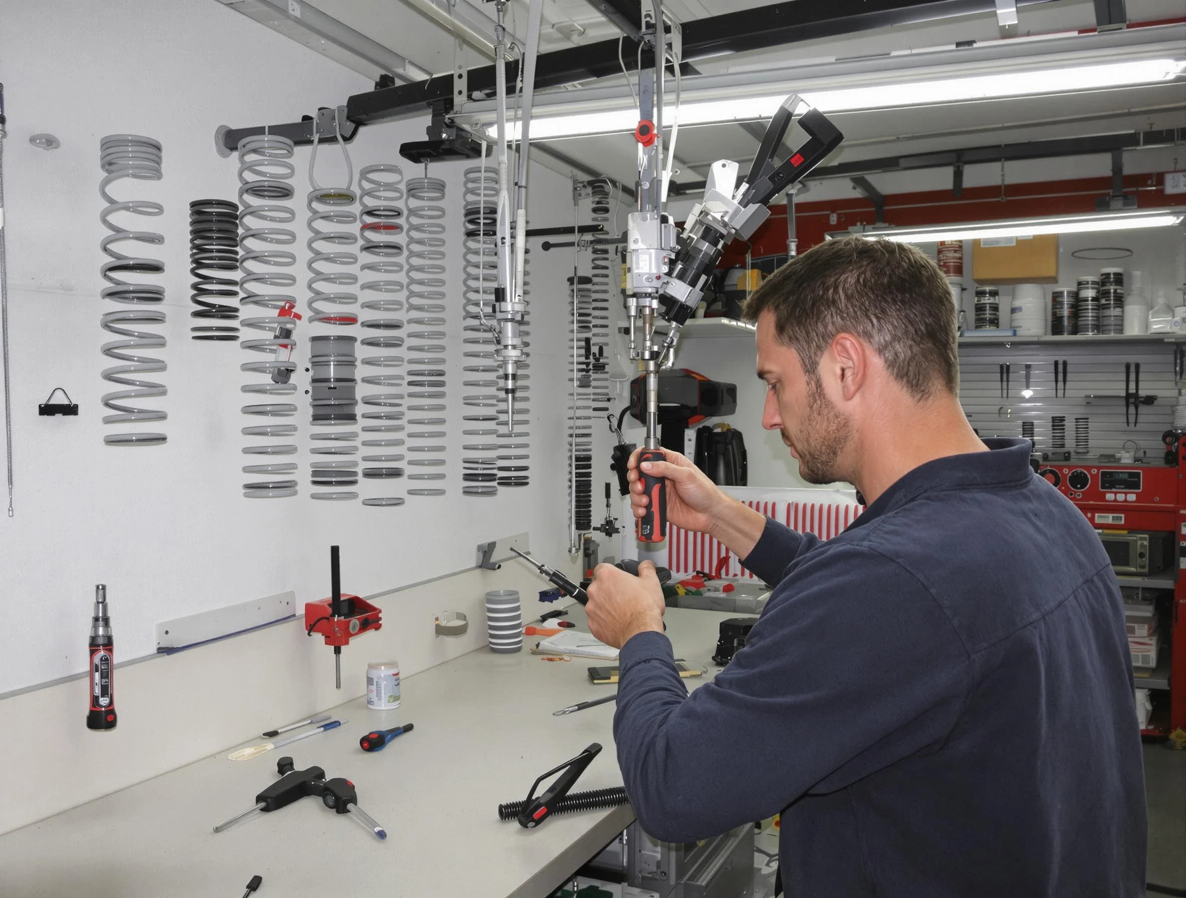 Newburyport Garage Door Repair safety certified technician performing precision spring replacement in Newburyport